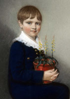 Charles Darwin im Alter von 7 Jahren